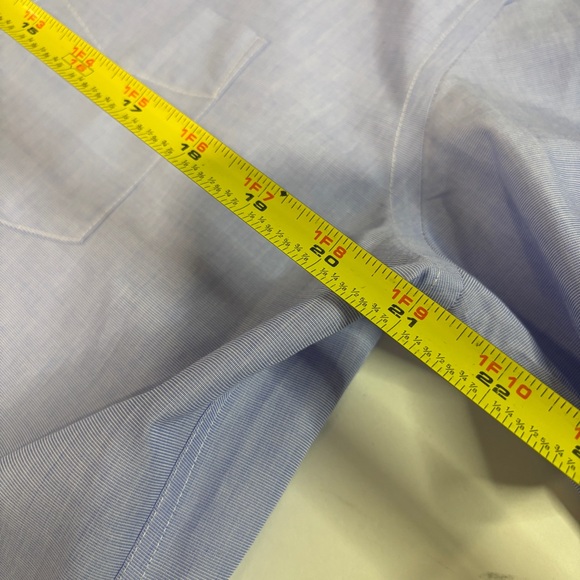 UNTUCKit Hillstowe Wrinkle Free Shirt Men's Large Blue Short Sleeve Button Down - Picture 7 of 8